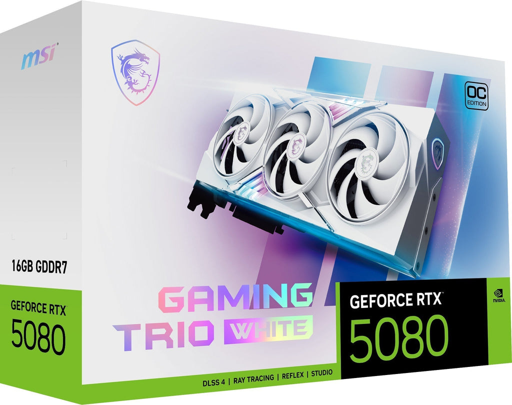 MSI RTX 5080 GAMING TRIO OC White 16GB GDDR7