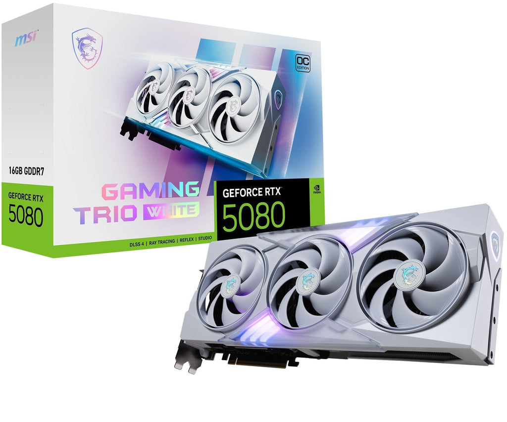 MSI RTX 5080 GAMING TRIO OC White 16GB GDDR7